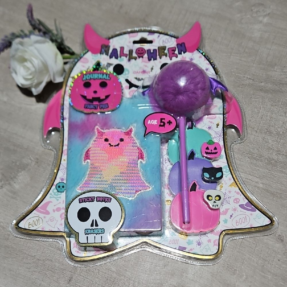 Colorful Halloween Stationery Set